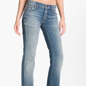 Seven 7 For All Mankind Size 24 Women's Jeans Bootcut Medium Wash